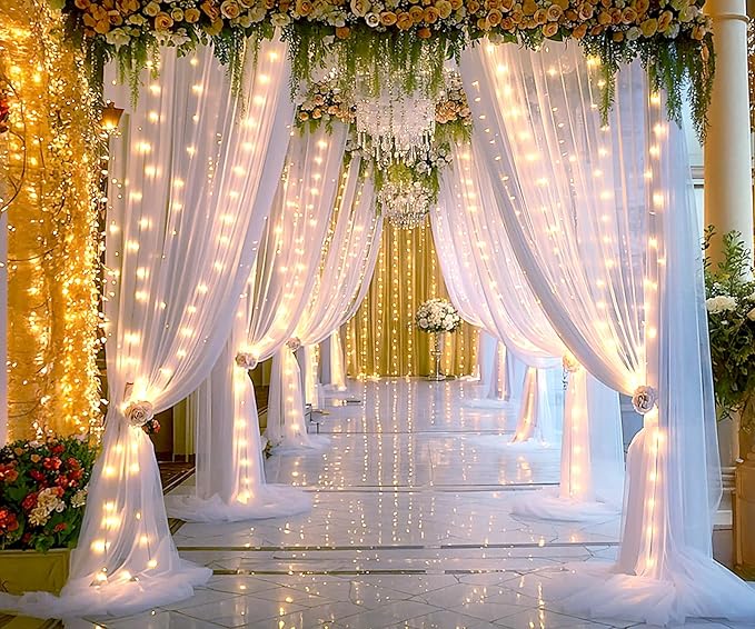 White Tulle Backdrop Curtain - Image 6