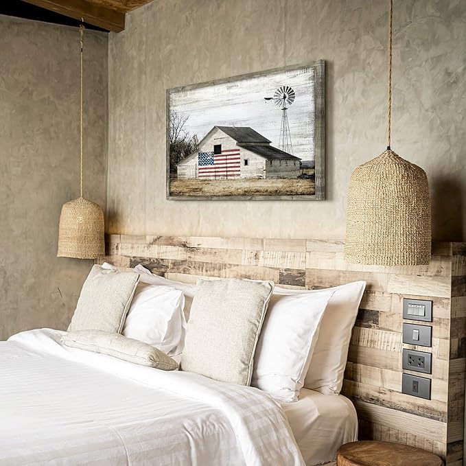 Rustic Landscape Wooden Picture Artwork - Image 5