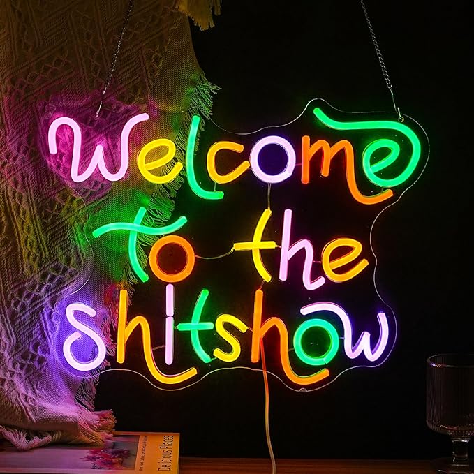 Welcome To The Show Neon Sign USB Powered Individual Fashion Decor Neon Sign - Image 3