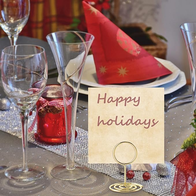 26Pcs Table Number Holders, Place Card Holders, Wire Picture Holders, Small - Image 6