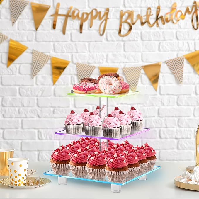 Cupcake Stand for 24 Cupcakes, 3 Tier Cupcake Holder - Image 4