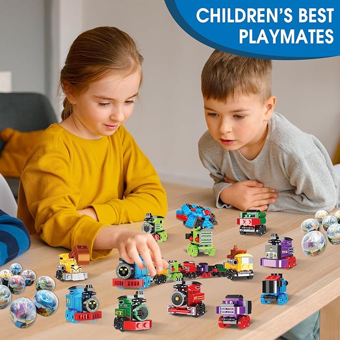 Mini Building Block Sets, 6 in 1 STEM Toys Eggs Building Sets, Party Favors - Image 5