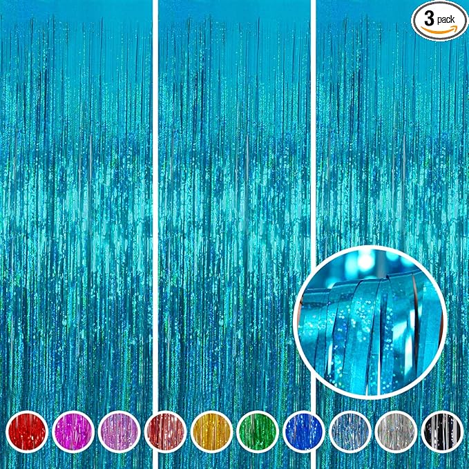 Foil Fringe Curtains Party Decorations by Melsan