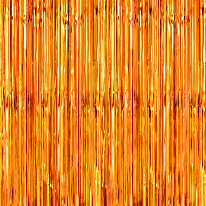 Crosize 2 Pack Foil Fringe Curtains Party Decorations, Door Streamers, Glitter by Crosize