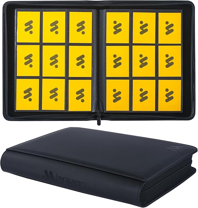 Card Binder 9 Pockets, Trading Card Binder Holds up to 864 Cards by MORABTO