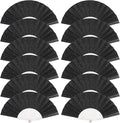 12 Pack Handheld Fan, Folding Hand Glitter fan by SiissaPeksid