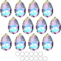 12 Pieces 50mm Crystal Prisms Chandelier Colorful Bauhinia Ornament Pendants by HDCRYSTALGIFTS