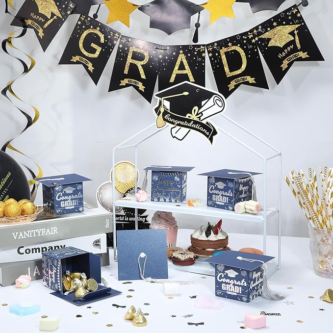 COTOPHER 36 Pack Mini Graduation Cap Gift Boxes - Image 2