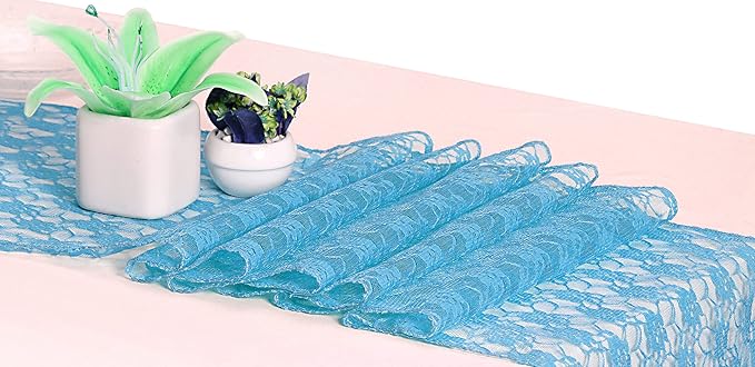 MDS Pack of 25Wedding 12 x 108 inches Lace Table Runner - Image 2
