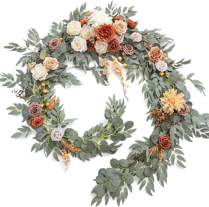 Ling's moment Fall 9FT Flower Garland by LingsMoment