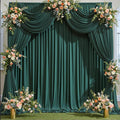 40 ft x 10 ft Wrinkle Free Hunter Green Backdrop Curtain by Outpain