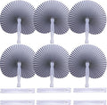12 Packs Decorative Paper Folding Hand Fans Handheld by Bestage