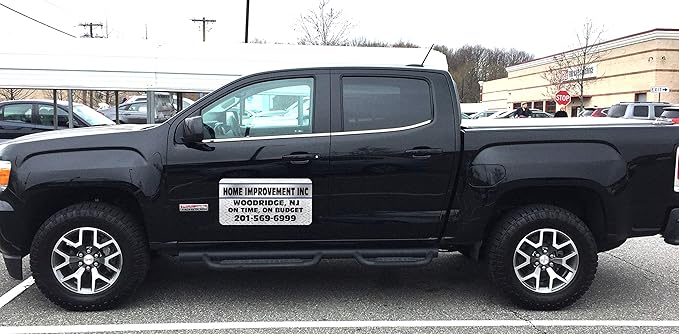 Vehicle Magnets sign With Custom Lettering 12" X 24" -Landscape, Construction - Image 3