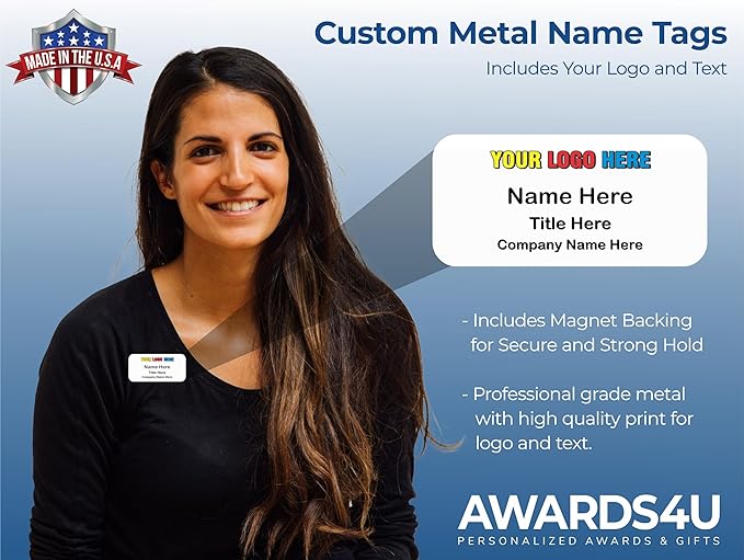 Custom Name Tag with Logo - Image 2