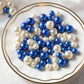 200 Pcs Vase Filler Beads White and Blue Pearl Beads by PNJHDZ