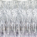 GOER 3.2 ft x 9.8 ft Metallic Tinsel Foil Fringe Curtains Party Photo Backdrop by GOER