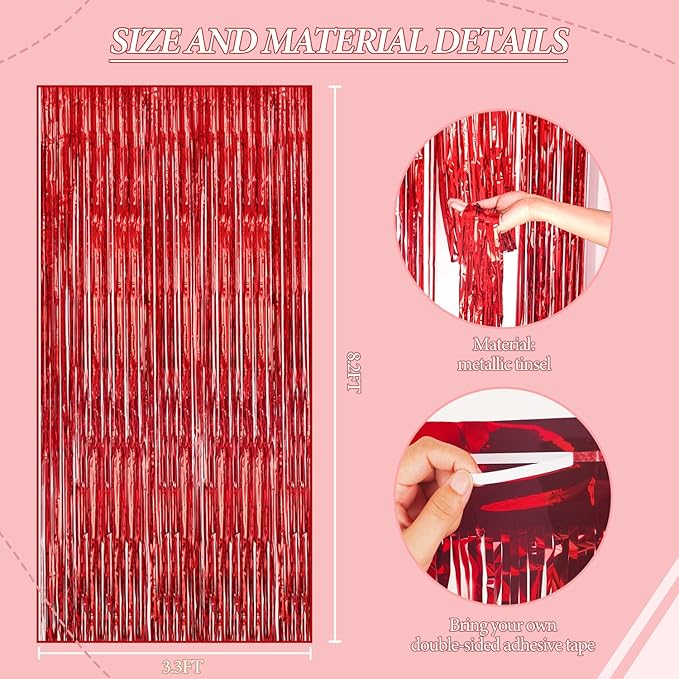 3 Pack Foil Fringe Backdrop - Image 3
