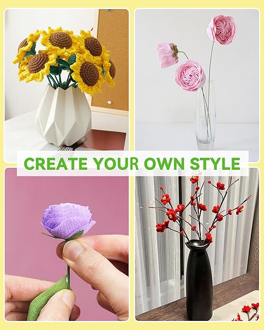 100 PCS 18 Gauge Green Floral Wire Stems - Image 7