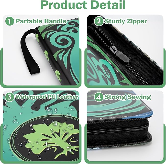 9 Pocket Card Binder for MTG/YGO/PTCG/Game Cards, Holds 900 Cards, Premium Card - Image 4