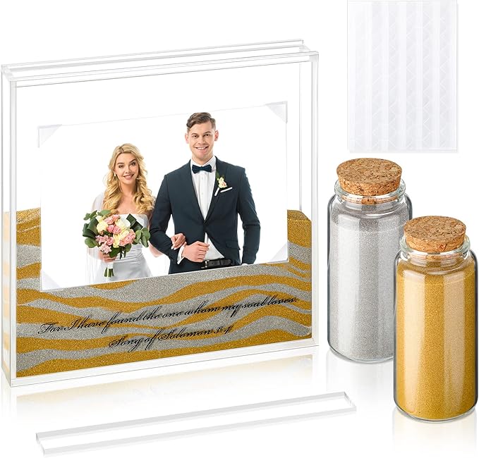 Roowest Sand Ceremony Kit for Wedding Includes Clear Acrylic Unity Sand by Roowest