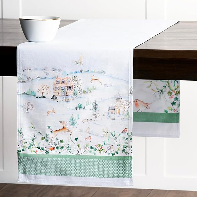 Maison d' Hermine Table Runner 100% Cotton Double Layer Table Runners 108 - Image 9