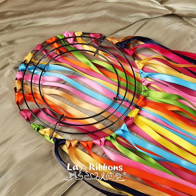 LaRibbons 3/8 Inch 25 Yard Double Faced Satin Ribbon - Image 2