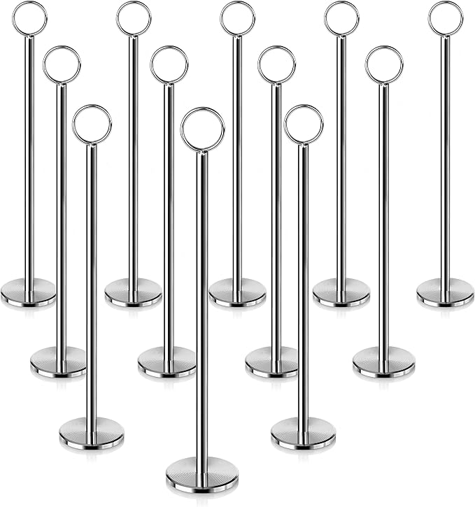 New Star Foodservice 23244 Ring-Clip Table Number Holder/Number Stand/Place by NewStarFoodservice