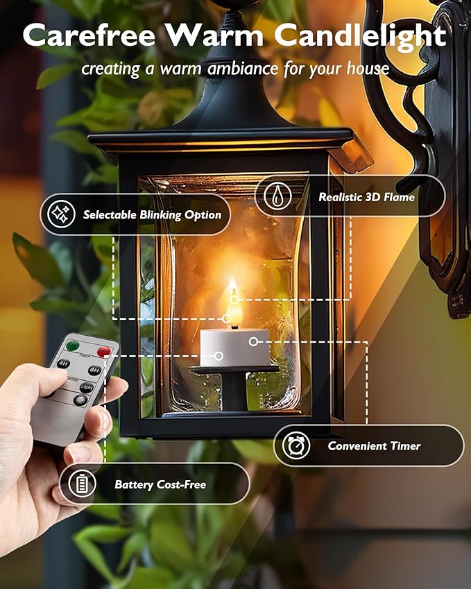 Homemory Rechargeable Tea Lights Flameless Candles - Image 5