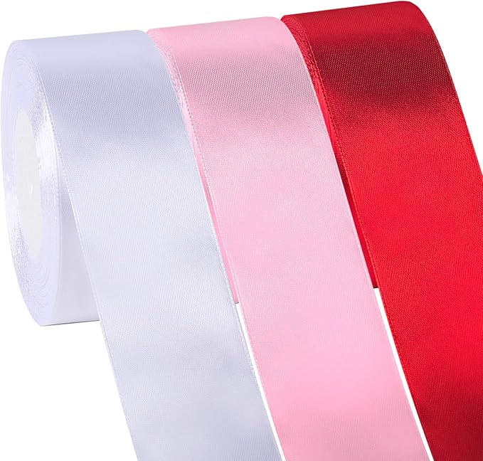 NESCCI 75 Yards Ribbon, 1-1/2 Inch Satin Ribbon, Single Face Satin Ribbons by NESCCI