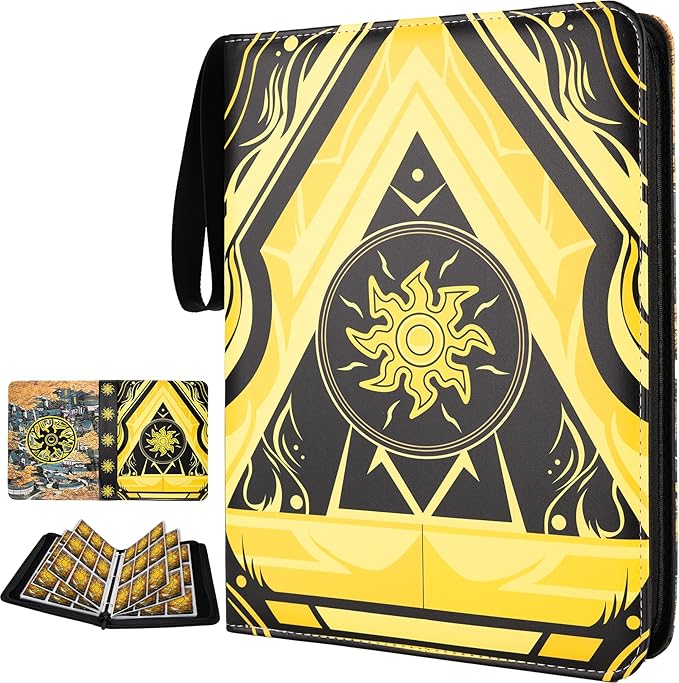 9 Pocket Card Binder for MTG/YGO/PTCG/Game Cards, Holds 900 Cards, Premium Card by HOME