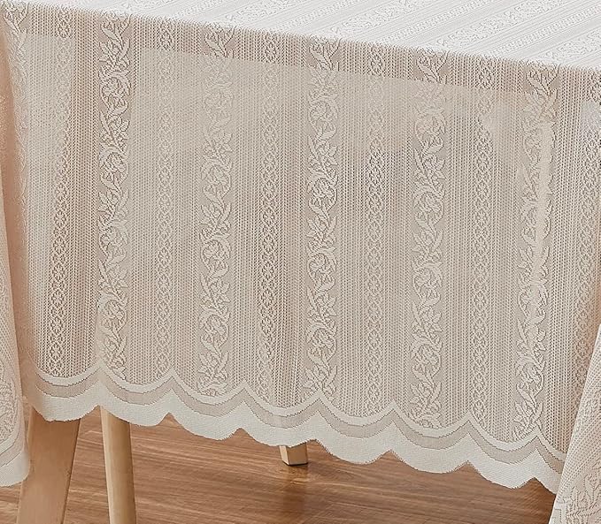 LinenZone Round Lace Tablecloth - Image 3