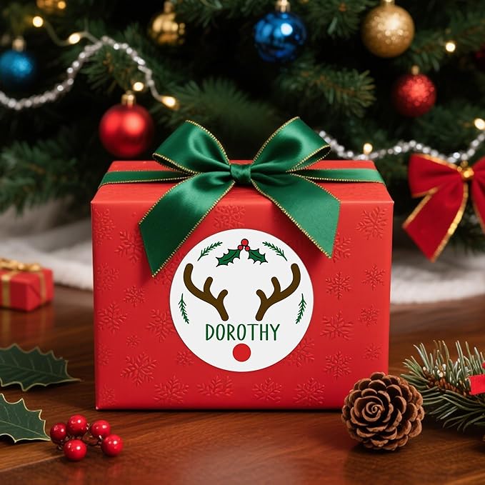 callie Personalized Christmas Stickers - Image 2
