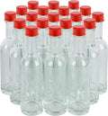 50 ml Mini Glass Bottles With Aluminum Lids and Heat Shrinks, 24 Pack by PellahGoods