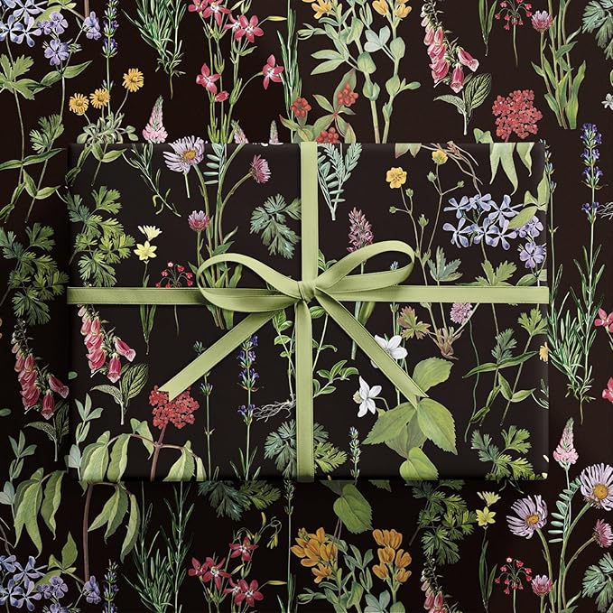 RUSPEPA Wild Flower Wrapping Paper Roll - Image 9