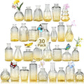 Glass Bud Vases in Bulk Set of 30 Pcs, Small Glass Vases by earthgadgets