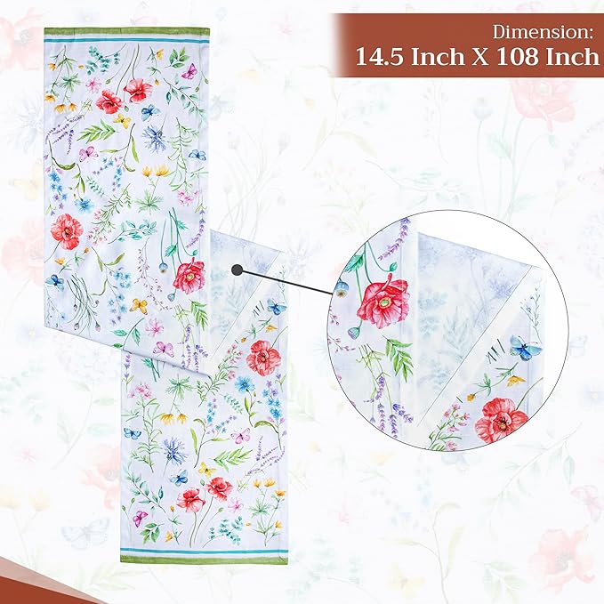 Maison d' Hermine Table Runner 100% Cotton Single Layer Table Runners 108 - Image 4