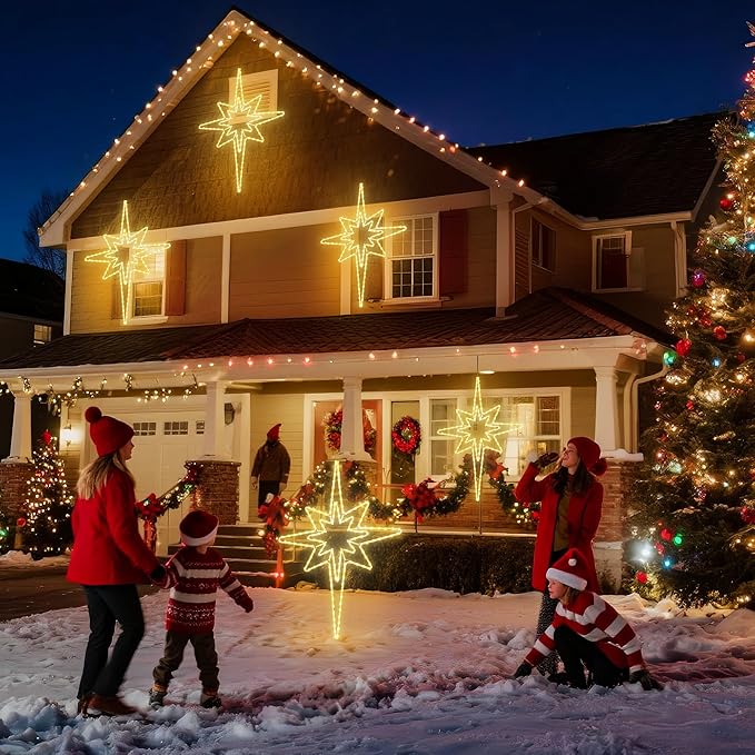 Christmas 45'' Bethlehem Star Lights Decoration - Image 7