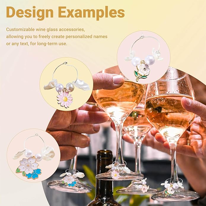 50 Sets Wine Glass Charms, Wine Charms - Image 5