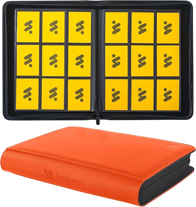 Card Binder 9 Pockets, Trading Card Binder Holds up to 864 Cards by MORABTO