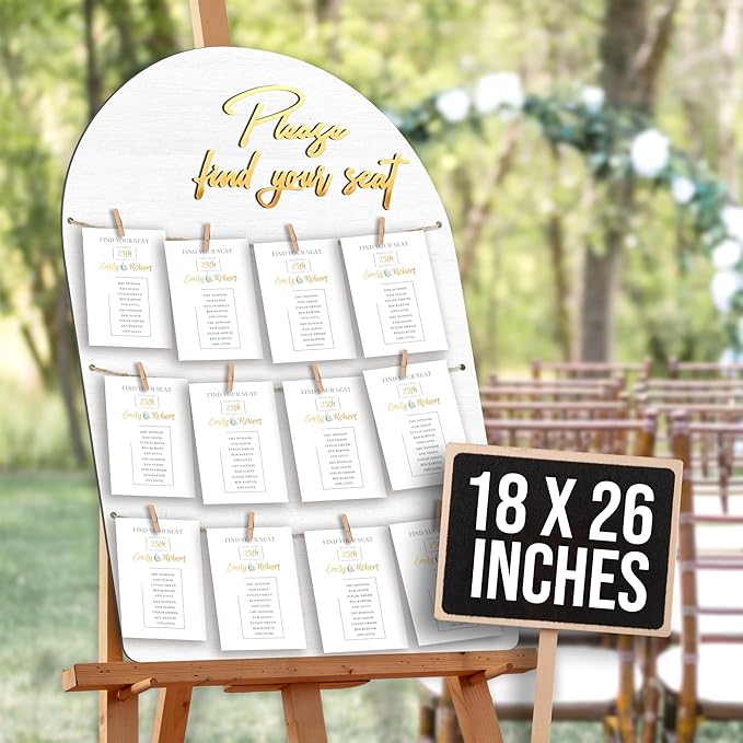 Wedding Seating Chart Board Display by Stofinity