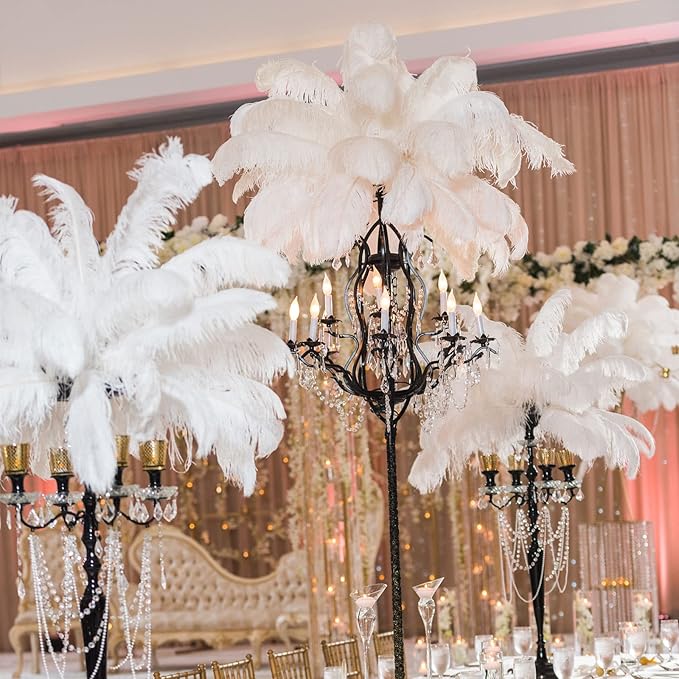 Retrowavy 30 Pcs 18-20 Inch Large Natural Ostrich Feathers Bulk - Image 3