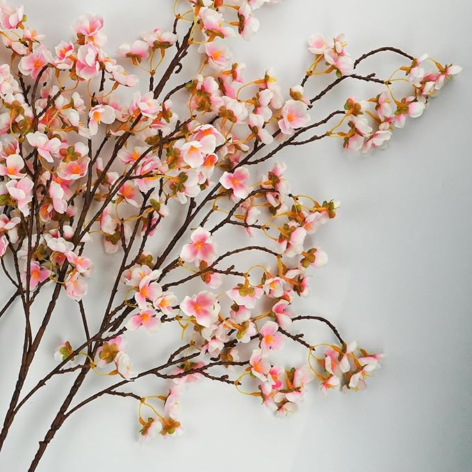 Uieke Silk Cherry Blossom Branches, 40.5in Artificial Cherry Blossom Flowers - Image 7