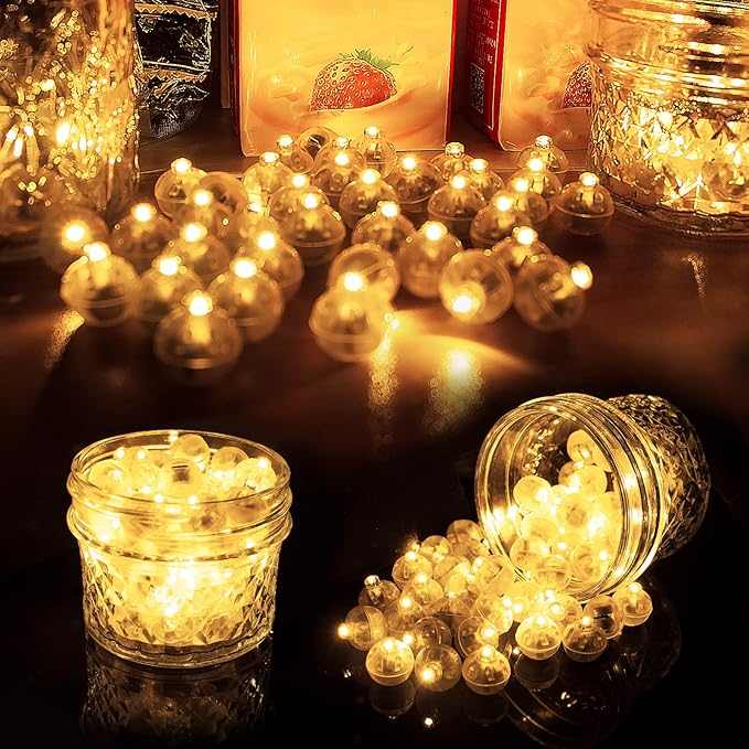 Aogist 200pcs Warm White Balloon Light, Long Standby Time Waterproof Mini Ball - Image 6