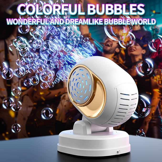 BOMOCO Bubble Machine Battery Operated Durable Bubble Blower Machine Automatic - Image 2