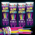 Party City 400 Glow Sticks Bulk Party Pack 8”– Neon Glow in the Dark Party by PartyCity