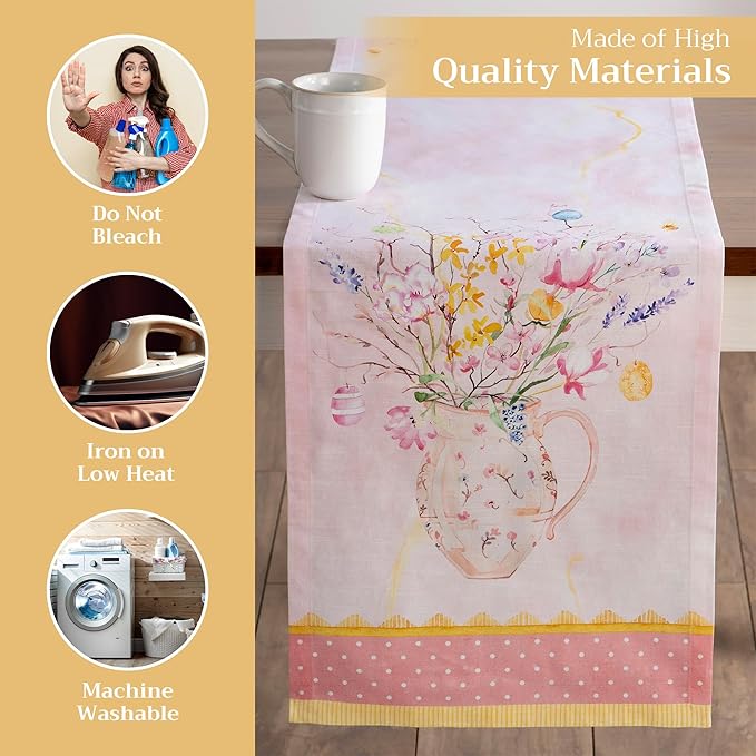 Maison d' Hermine Table Runner 100% Cotton Single Layer Table Runners 72 inches - Image 3