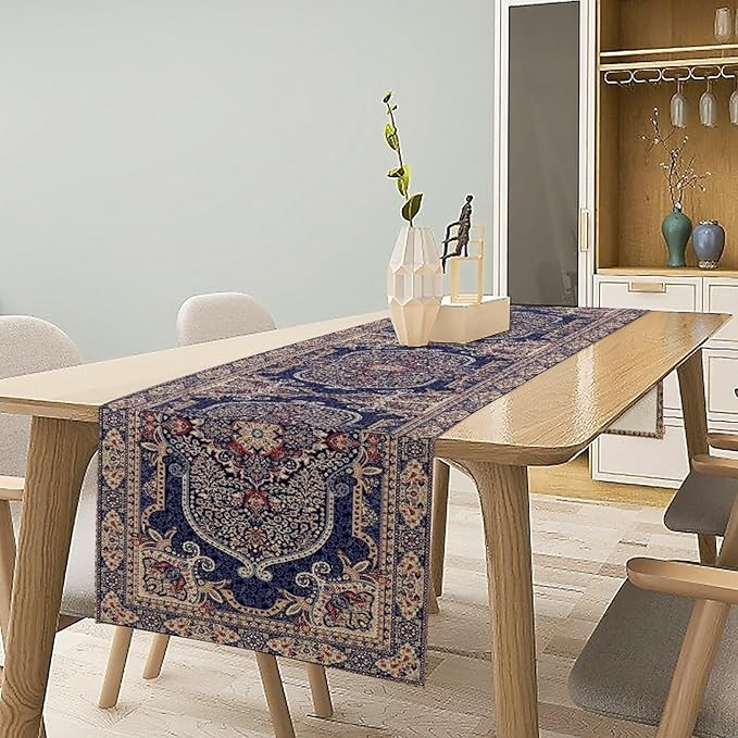 Boho Floral Vintage Table Runner - Image 3