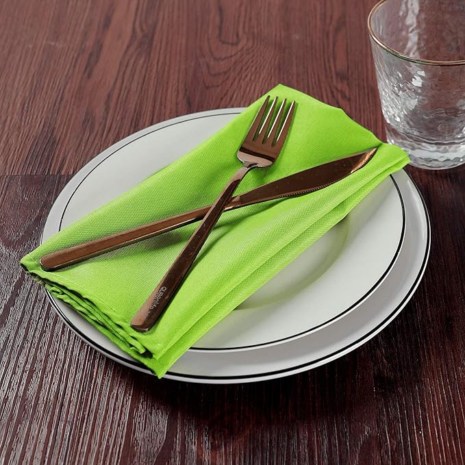 Cloth Napkins 17x17 inch Washable Polyester Dinner Napkins Soft Table Napkins - Image 6