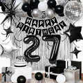 27th Birthday Decorations for Men Women, Fringe Curtains Kit by Birthdaypartyexpert