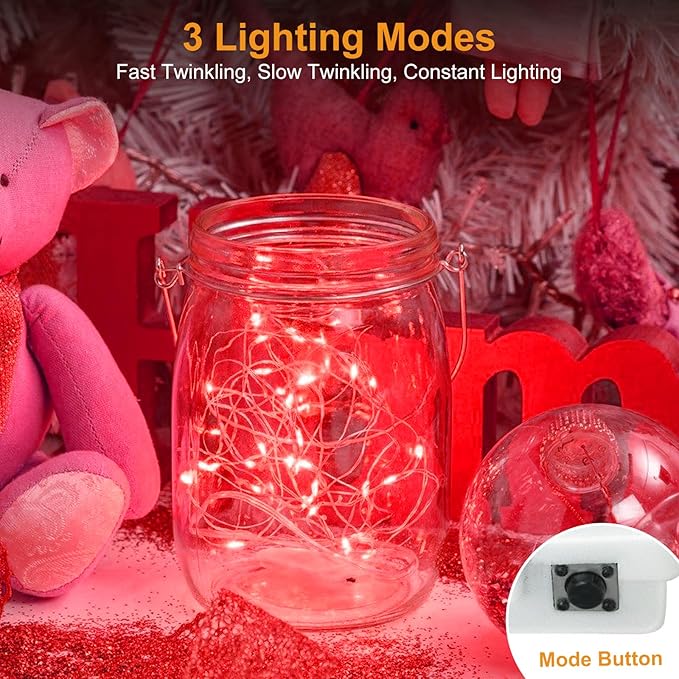btfarm 12 Pack Fairy Lights Battery Operated, 7ft 20 Led Twinkle Lights String - Image 2